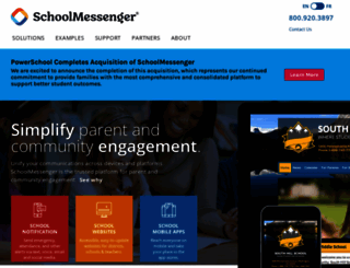 schoolmessenger.com screenshot