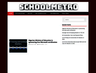 schoolmetro.com screenshot