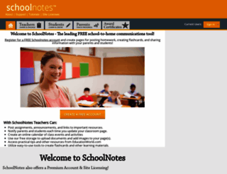 schoolnotes.com screenshot