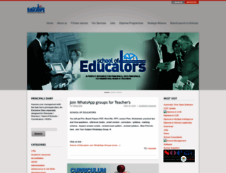schoolofeducators.com screenshot