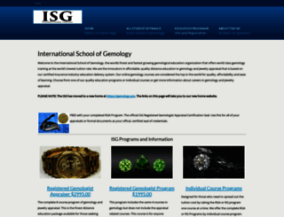 schoolofgemology.com screenshot