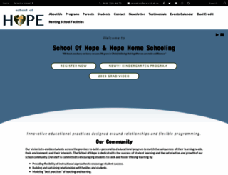 schoolofhope.org screenshot