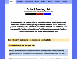 schoolreadinglist.co.uk screenshot