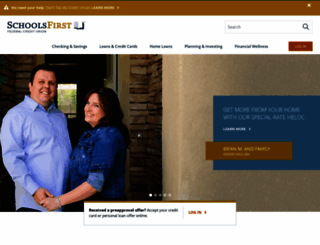 schoolsfirstfcu.org screenshot