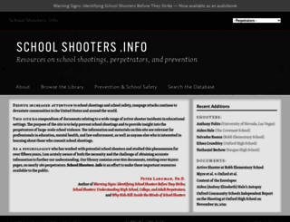 schoolshooters.info screenshot