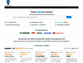 schoolsolver.com screenshot