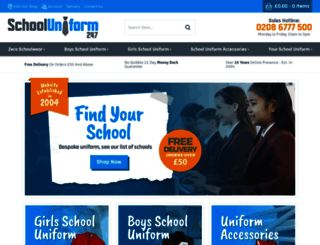 schooluniform247.co.uk screenshot