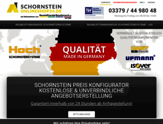 schornstein-onlineshop24.de screenshot