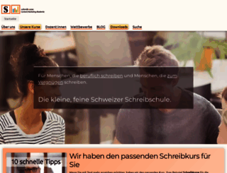 schreibszene.ch screenshot