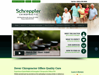 schrepplerchiropracticde.com screenshot