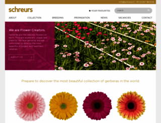 schreursgerbera.com screenshot