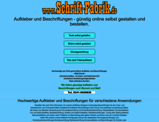 schrift-fabrik.de screenshot