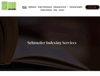 schroederindexing.com screenshot