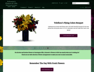 schroetersflowers.com screenshot