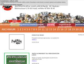schronisko.doskomp.lodz.pl screenshot