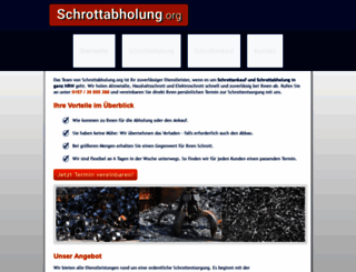 schrottabholung.org screenshot