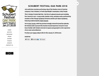 schubertfestivaloakpark.org screenshot