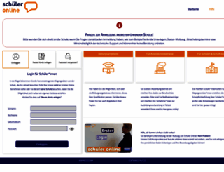 schueleranmeldung.de screenshot