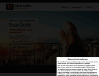 schuh-sedlak.de screenshot