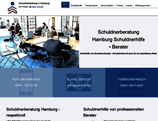 schuldnerberatunghamburg.com screenshot