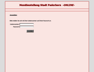schulessen-bestellung.lspb.de screenshot