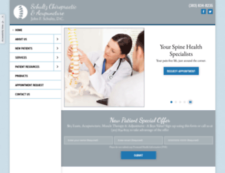 schultzchiro.net screenshot