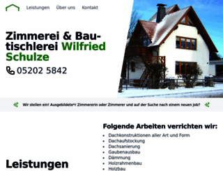 schulze-zimmerei.de screenshot