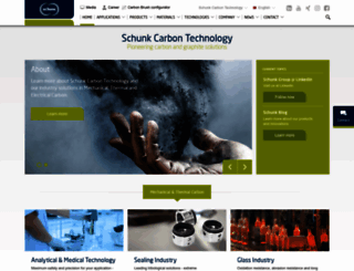 schunk-carbontechnology.com screenshot