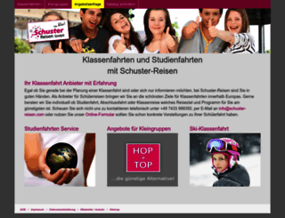 schuster-reisen.com screenshot