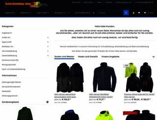 schutzkleidung-shop.de screenshot