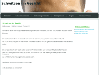 schwitzen-im-gesicht.com screenshot