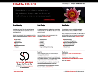 sciarradesigns.com screenshot
