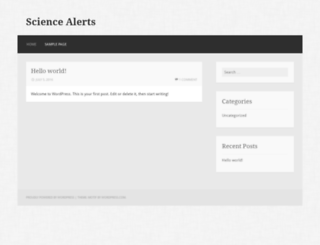sciencealerts.com screenshot