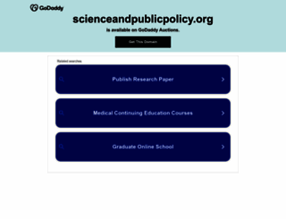 scienceandpublicpolicy.org screenshot