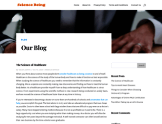 sciencebeing.com screenshot