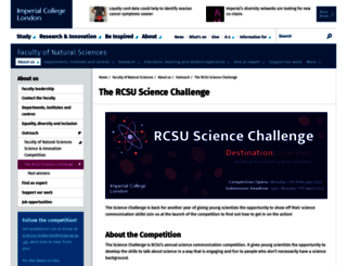 sciencechallenge.org screenshot
