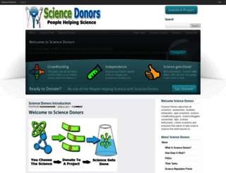 sciencedonors.com screenshot