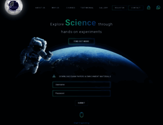 scienceedventure.com screenshot