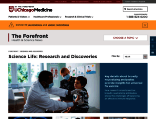 sciencelife.uchospitals.edu screenshot
