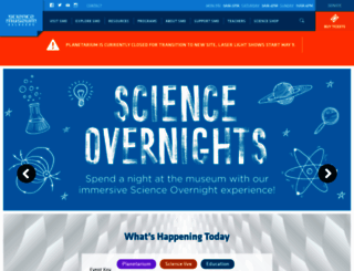 sciencemuseumok.org screenshot