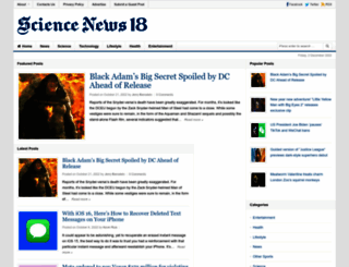 sciencenews18.com screenshot