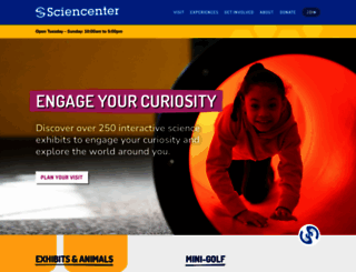 sciencenter.org screenshot