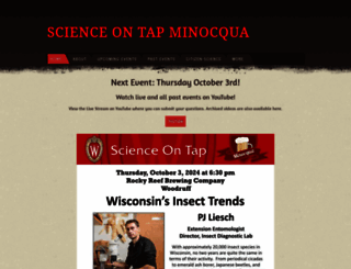 scienceontapminocqua.org screenshot