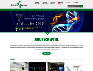 sciencepeptide.com screenshot