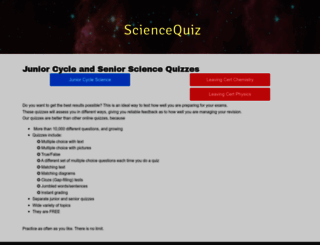 sciencequiz.net screenshot