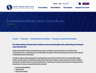 sciencereview.silentspring.org screenshot