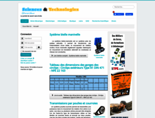 sciences-technologies.net screenshot