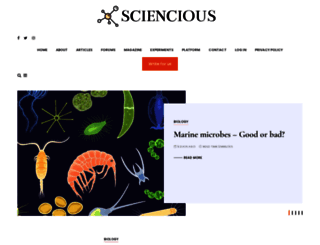 sciencious.com screenshot