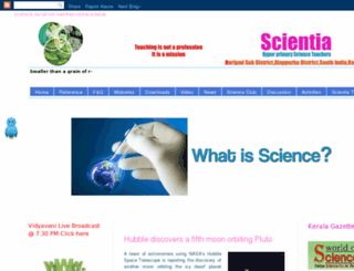 scientia.org.in screenshot