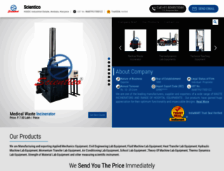 scienticolabequipments.com screenshot